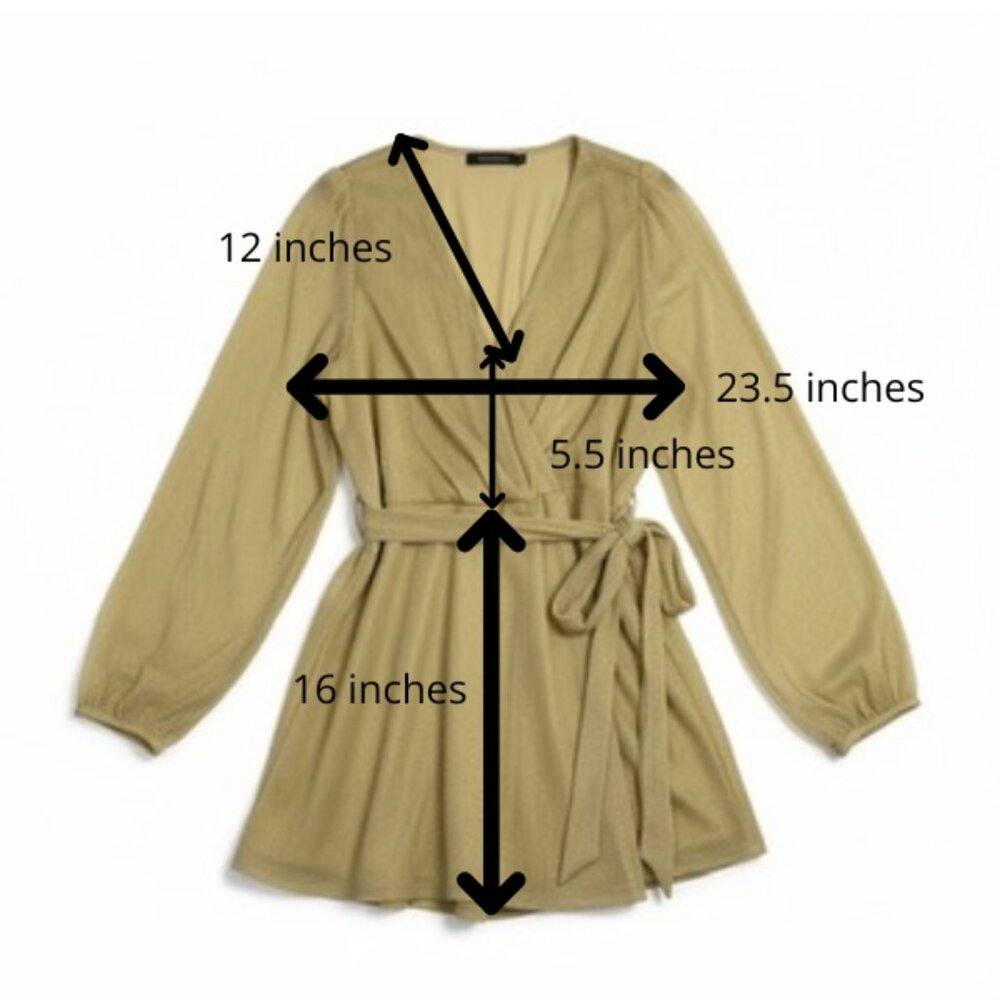 NWT Torrid Glitter Lurex Surplice Peplum Top Gold Size 4 (26) - Picture 10 of 12